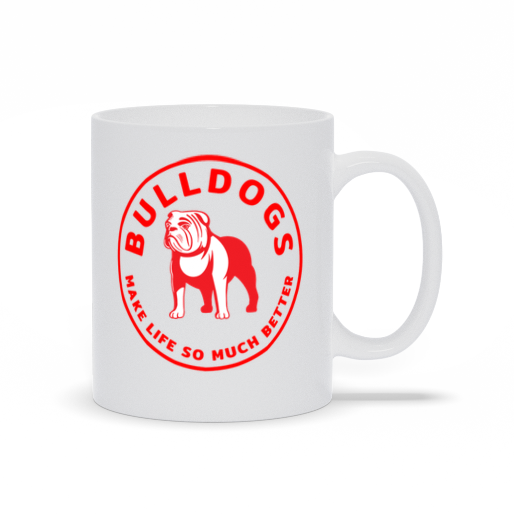 Bulldog Coffee Mug - Red Make Life So Much Better