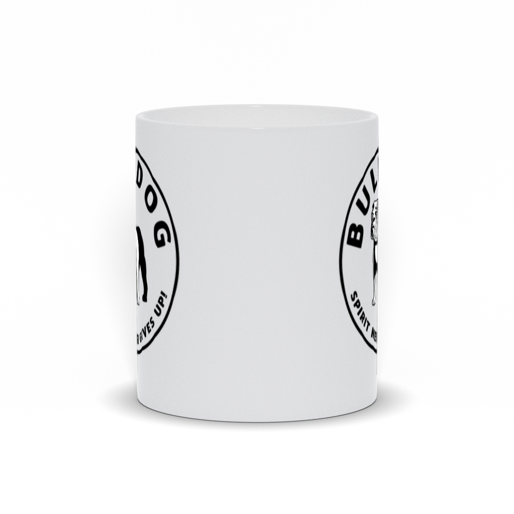 Bulldog Coffee Mug - Bulldog Spirit Never Gives Up