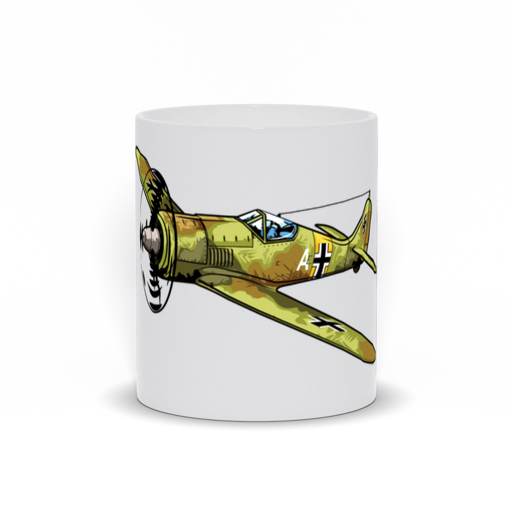 WWII German Focke-Wulf FW-190 Fighter Plane Coffee Mug