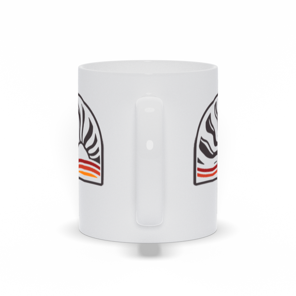 Line Art Coffee Mug - Abstract Line Art Sunset Coffee Mug