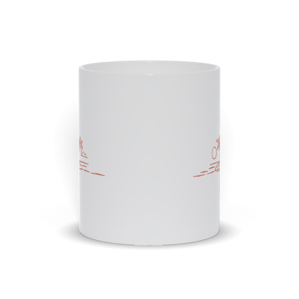 Outdoor Coffee Mug - Island In the Ocean Paradise Coffee Mug