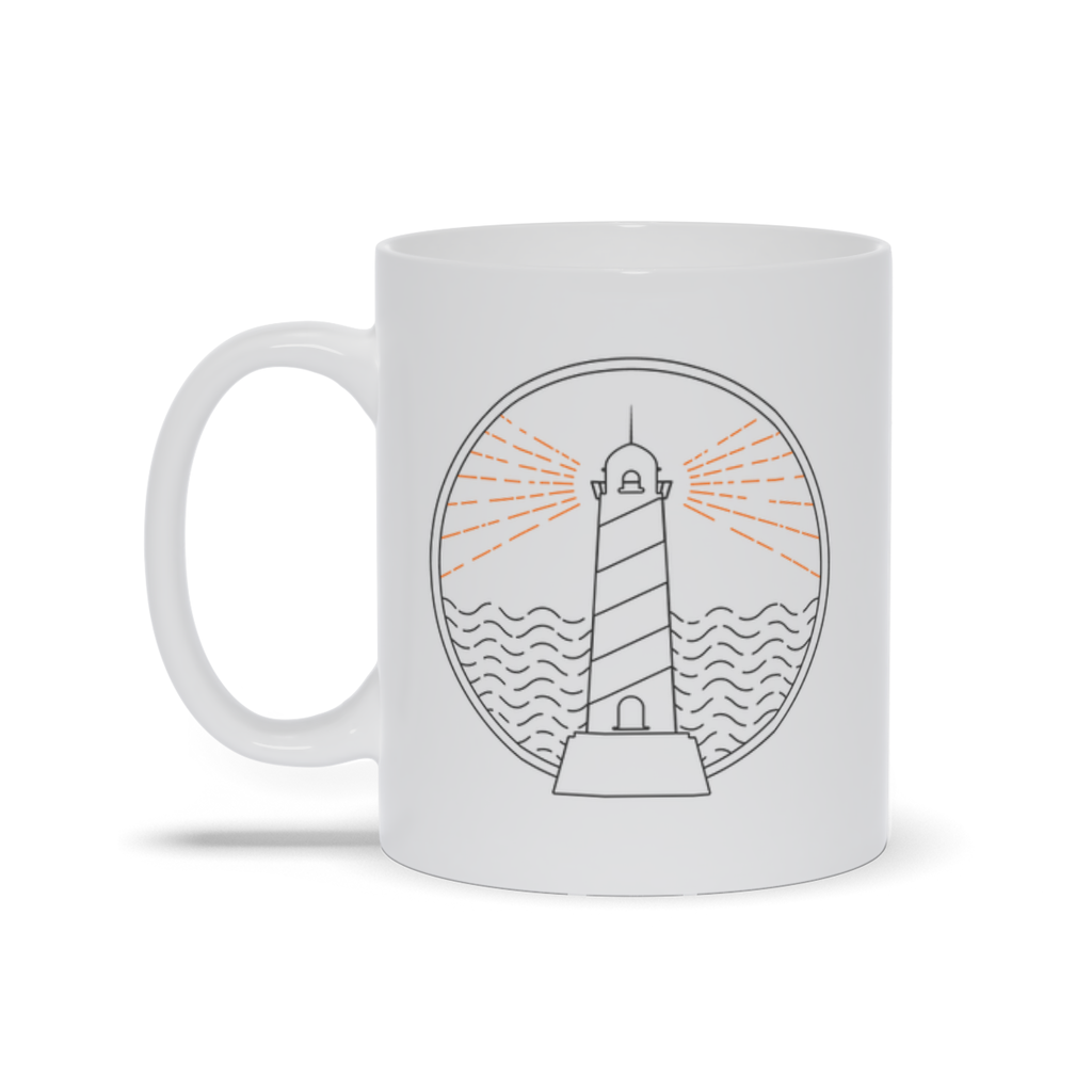 Outdoor Coffee Mug - Lighthouse Shining Light Coffee Mug
