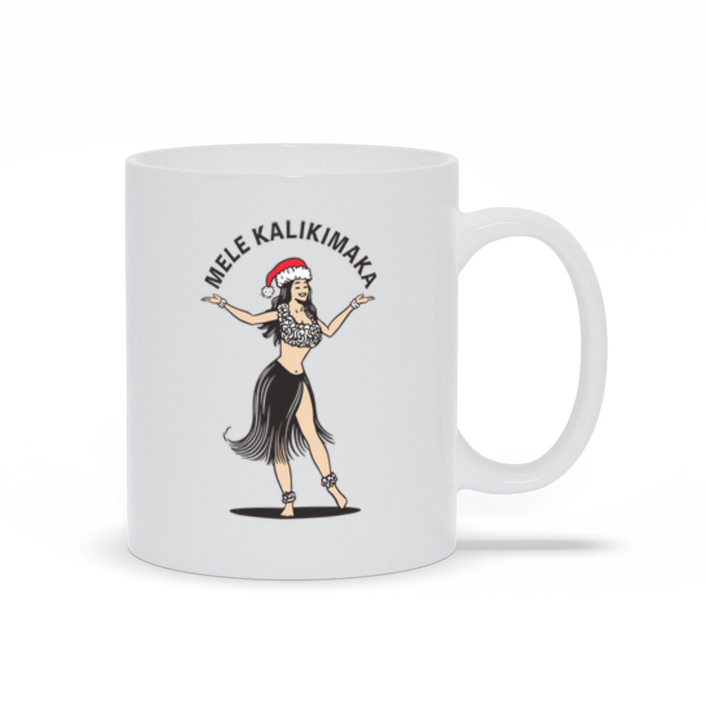 Holiday Coffee Mug - Mele Kalimaka Hawaiian Coffee Mug