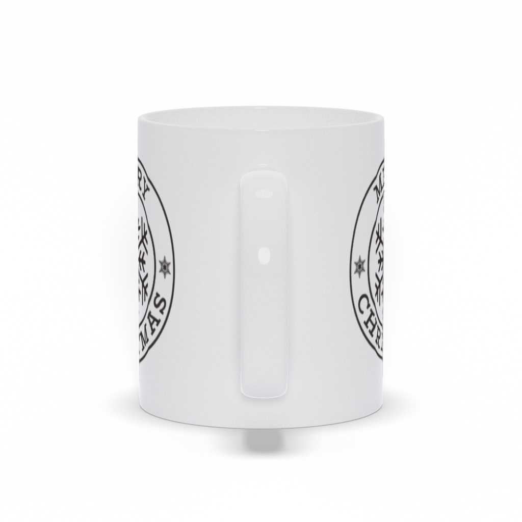 Holiday Coffee Mug - Merry Christmas Snowflake Coffee Mug