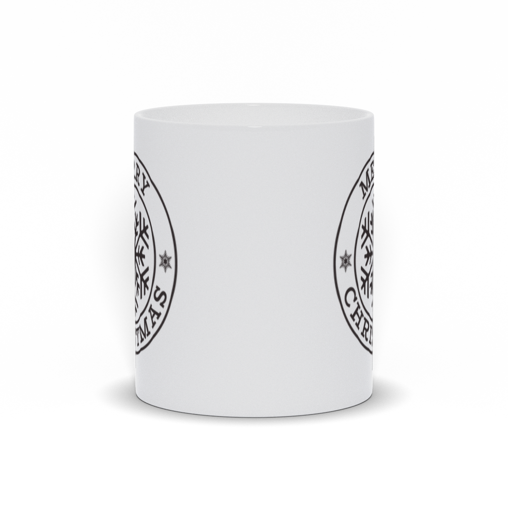 Holiday Coffee Mug - Merry Christmas Snowflake Coffee Mug
