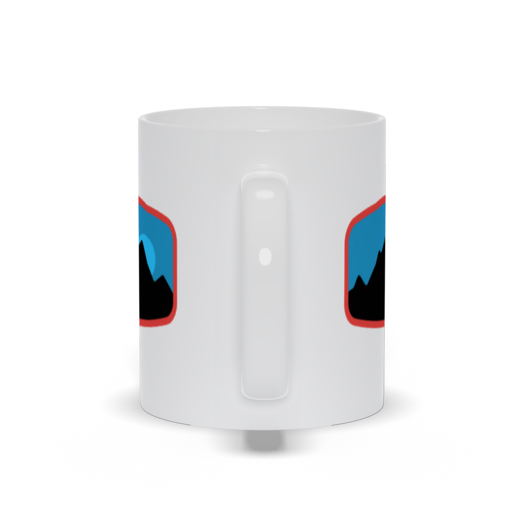Mountain Coffee Mug- Dark Mountain Landscape with Moonlit Sky Coffee Mug