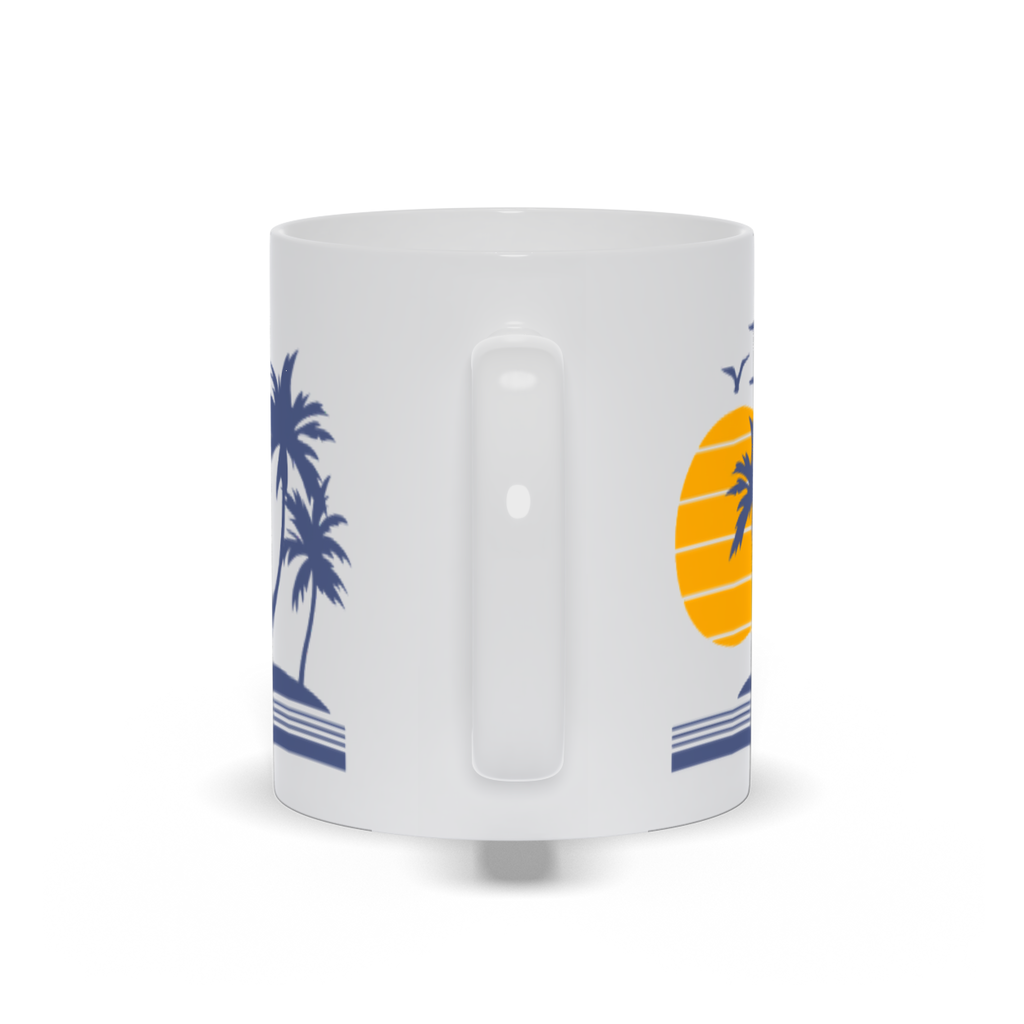 Outdoor Coffee Mug - Palm Trees, Seabirds and Sunsets Coffee Mug