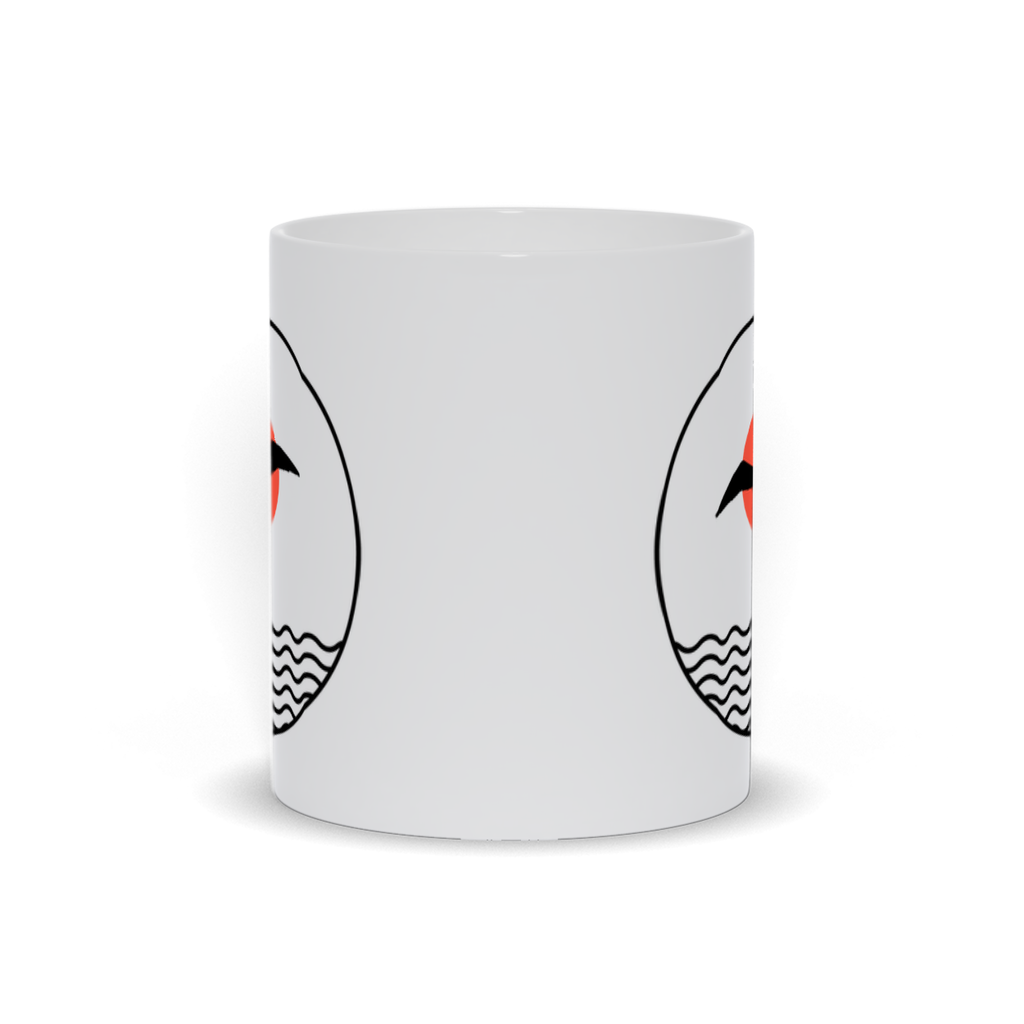 Animal Coffee Mug - Seabird flying over water coffee mug