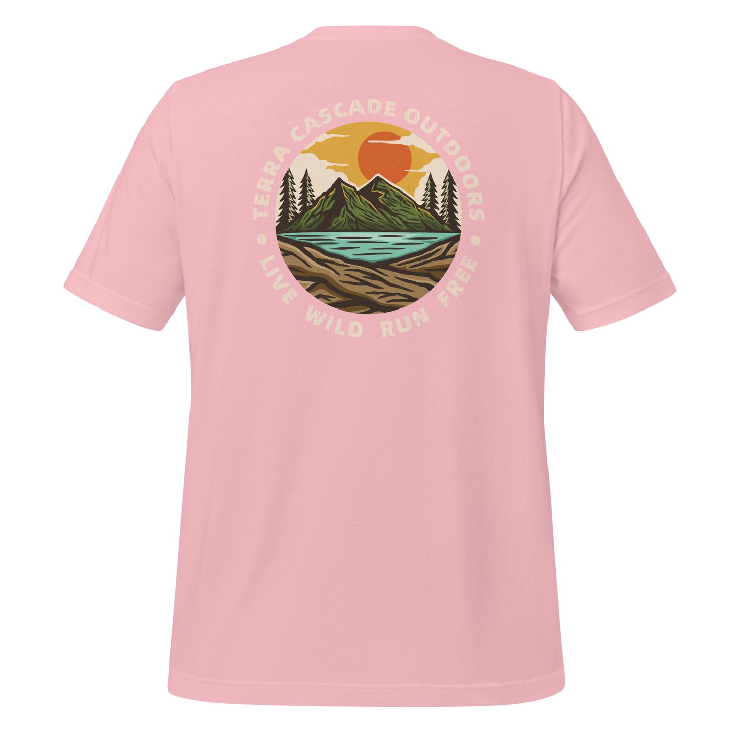 Terra Cascade Outdoors Live Wild Run Free t-shirt