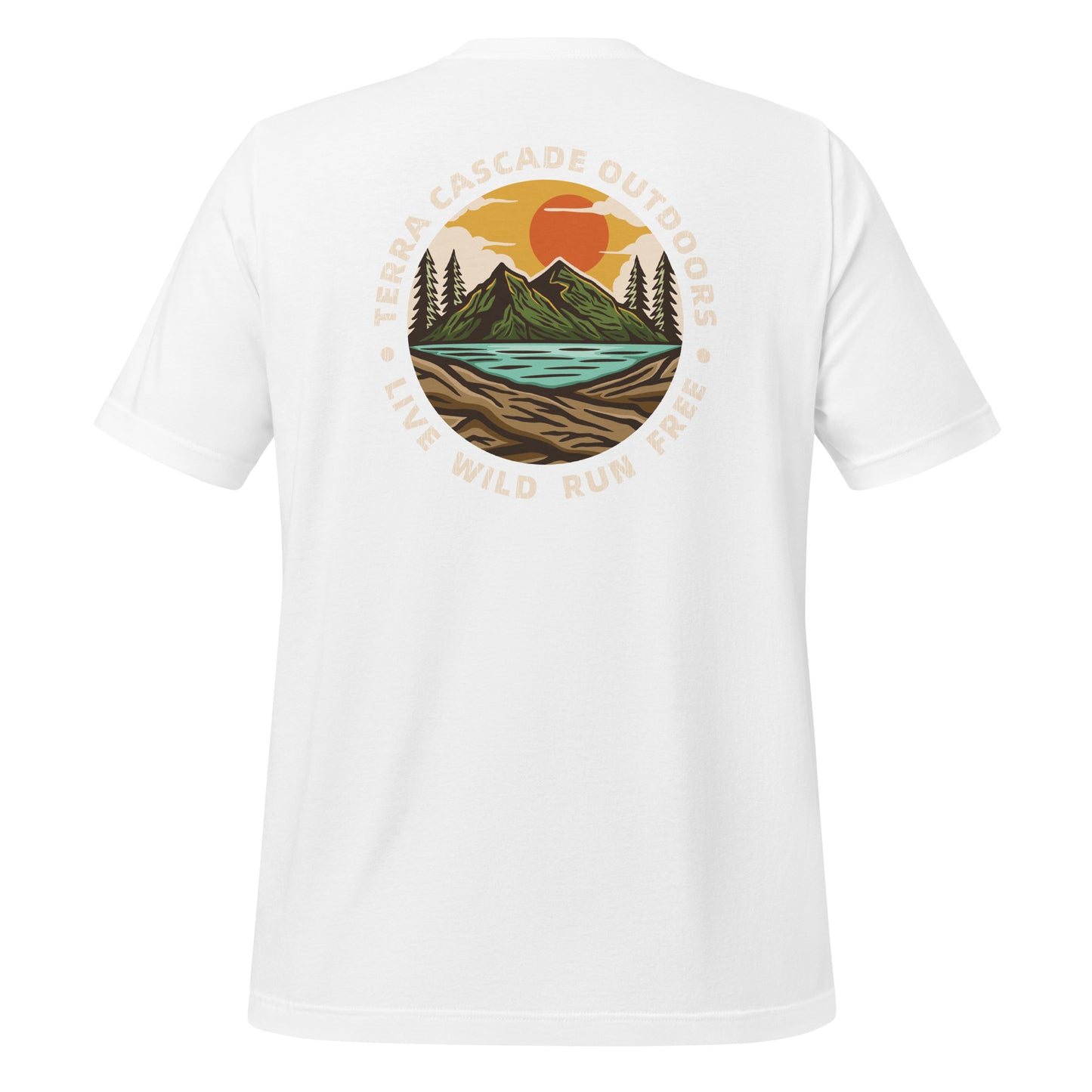 Terra Cascade Outdoors Live Wild Run Free t-shirt
