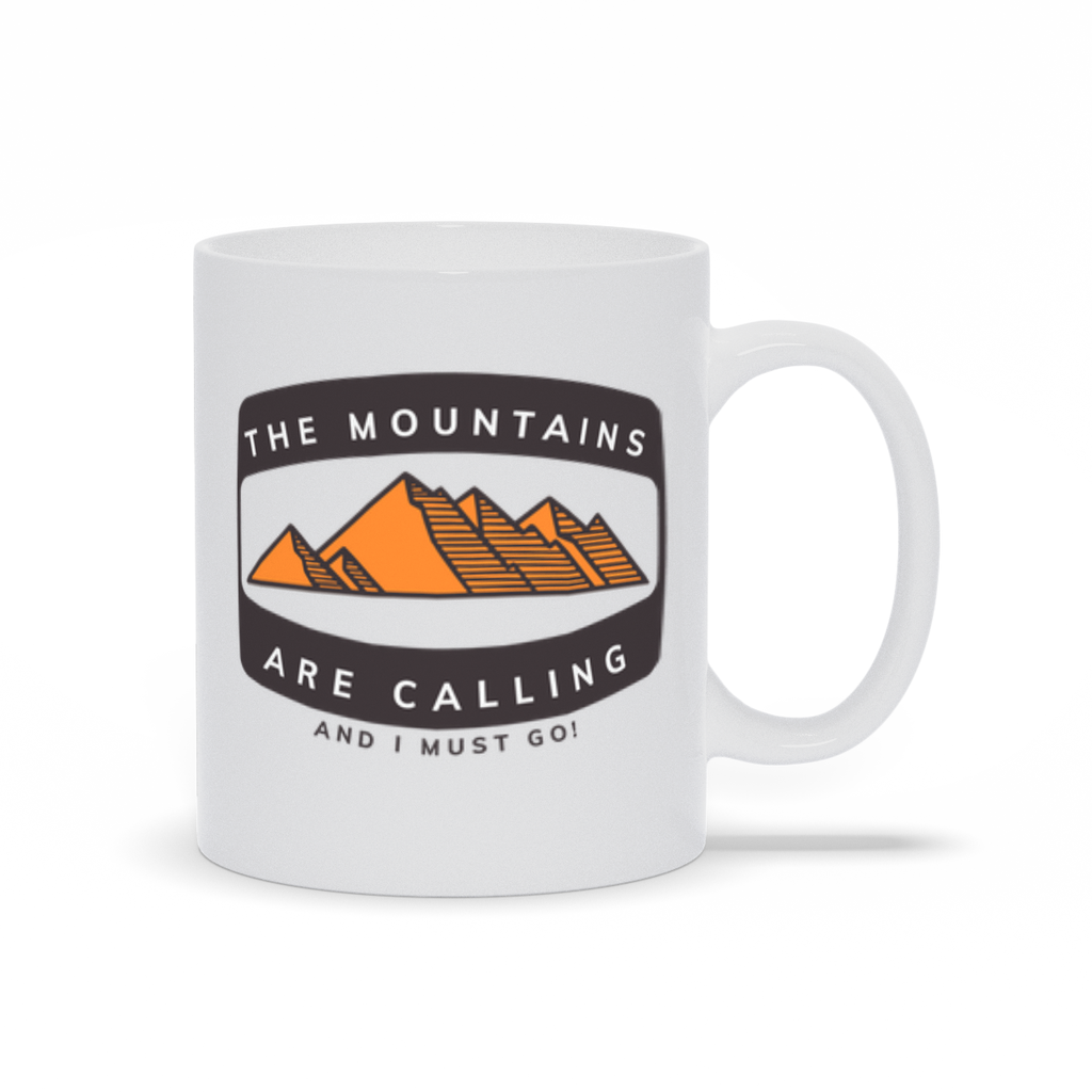The Mountains Are Calling and I Must Go Coffee Mug V6 – Coffee Mugs and Hats