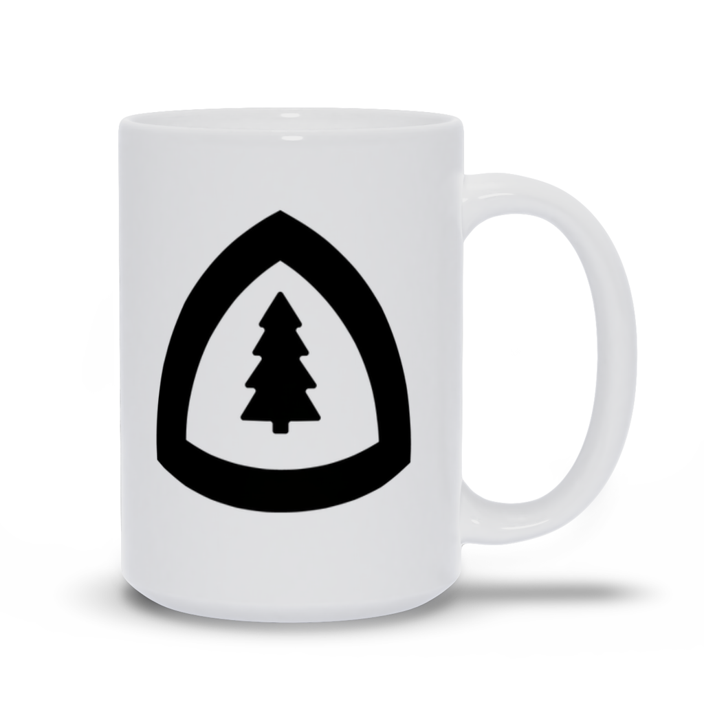Black Tree Coffee Mug Large