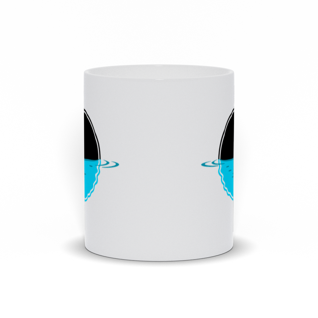 Black Moon Ocean Reflection Coffee Mug Front