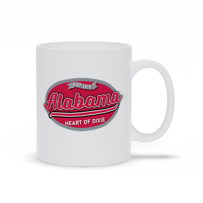 Alabama Heart of Dixie Logo Coffee Mug