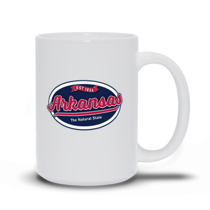 Arkansas Natural State Logo Coffee Mug