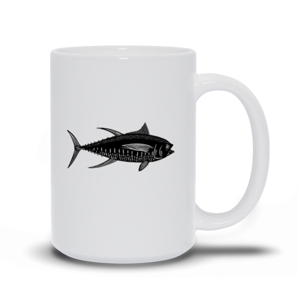 Animal Coffee Mug - Black Tuna Fish Coffee Mug