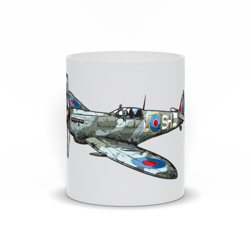 Military Coffee Mug - British Spitfire Airplane Mug