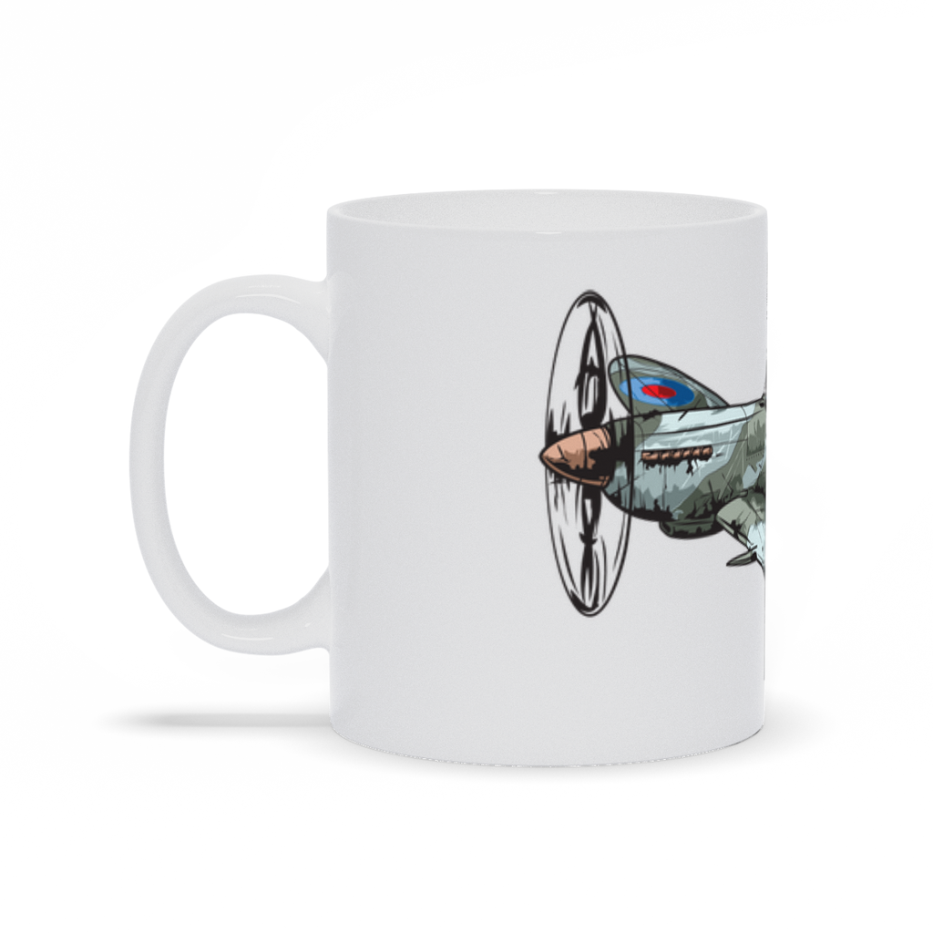 Military Coffee Mug - British Spitfire Airplane Mug