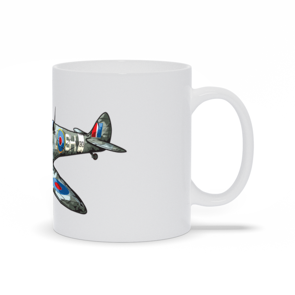 Military Coffee Mug - British Spitfire Airplane Mug