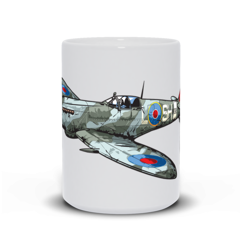 Military Coffee Mug - British Spitfire Airplane Mug