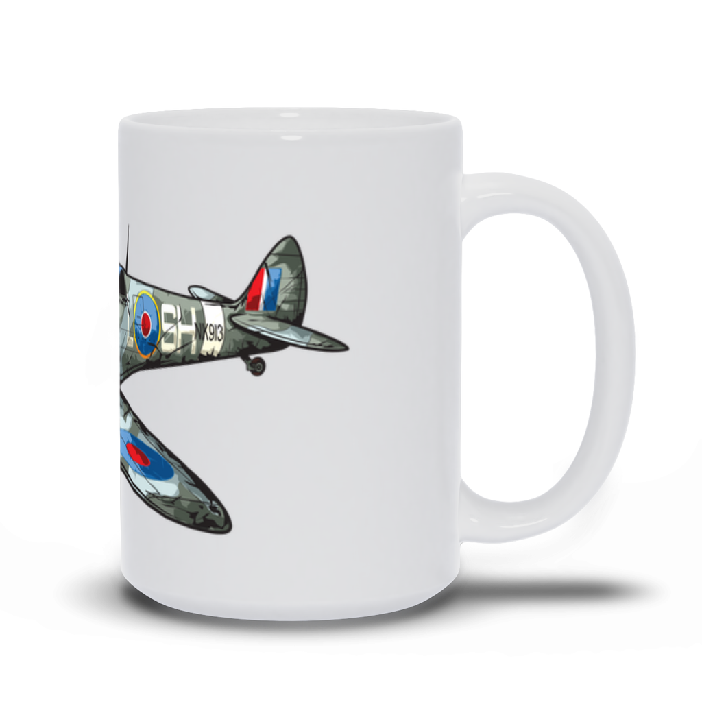 Military Coffee Mug - British Spitfire Airplane Mug