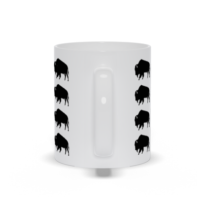 Animal Coffee Mug - Buffalo Herd Coffee Mug