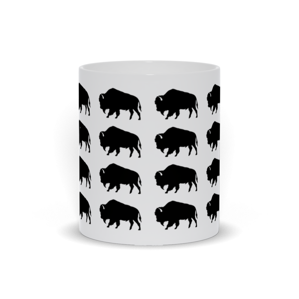 Animal Coffee Mug - Buffalo Herd Coffee Mug