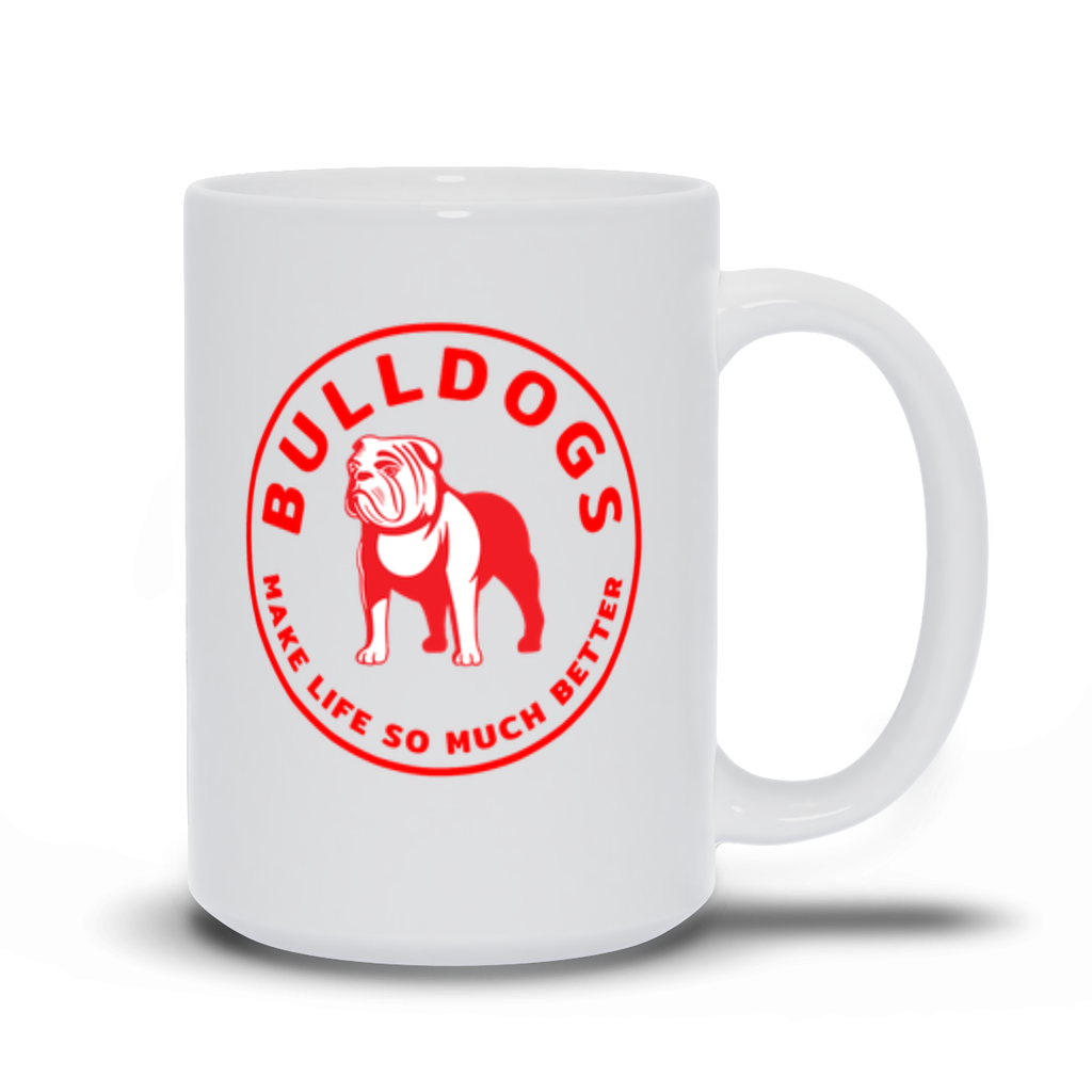 Bulldog Coffee Mug - Red Make Life So Much Better