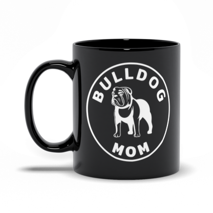 Bulldog Mom Coffee Mug - Black