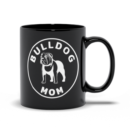 Bulldog Mom Coffee Mug - Black