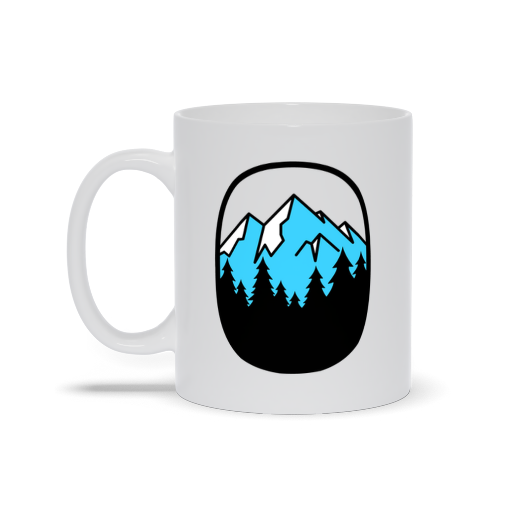 Mountain Coffee Mug - Cold Snow Covered Mountain Landscape Coffee Mug