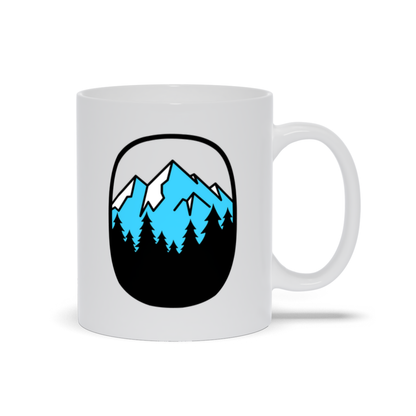 Mountain Coffee Mug - Cold Snow Covered Mountain Landscape Coffee Mug