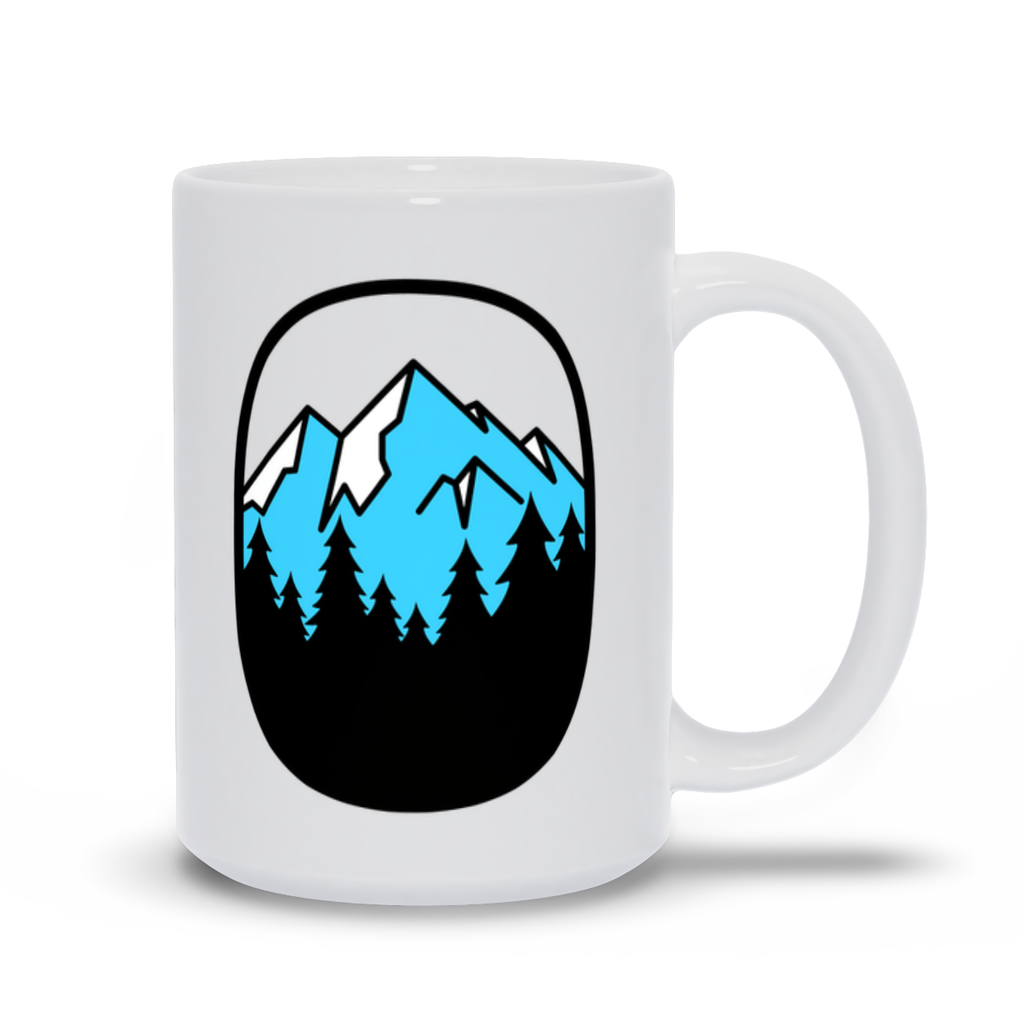 Mountain Coffee Mug - Cold Snow Covered Mountain Landscape Coffee Mug