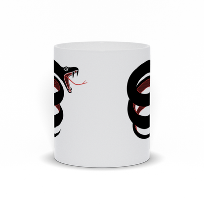 Animal Coffee Mug - Coiled Striking Snake Coffee Mug