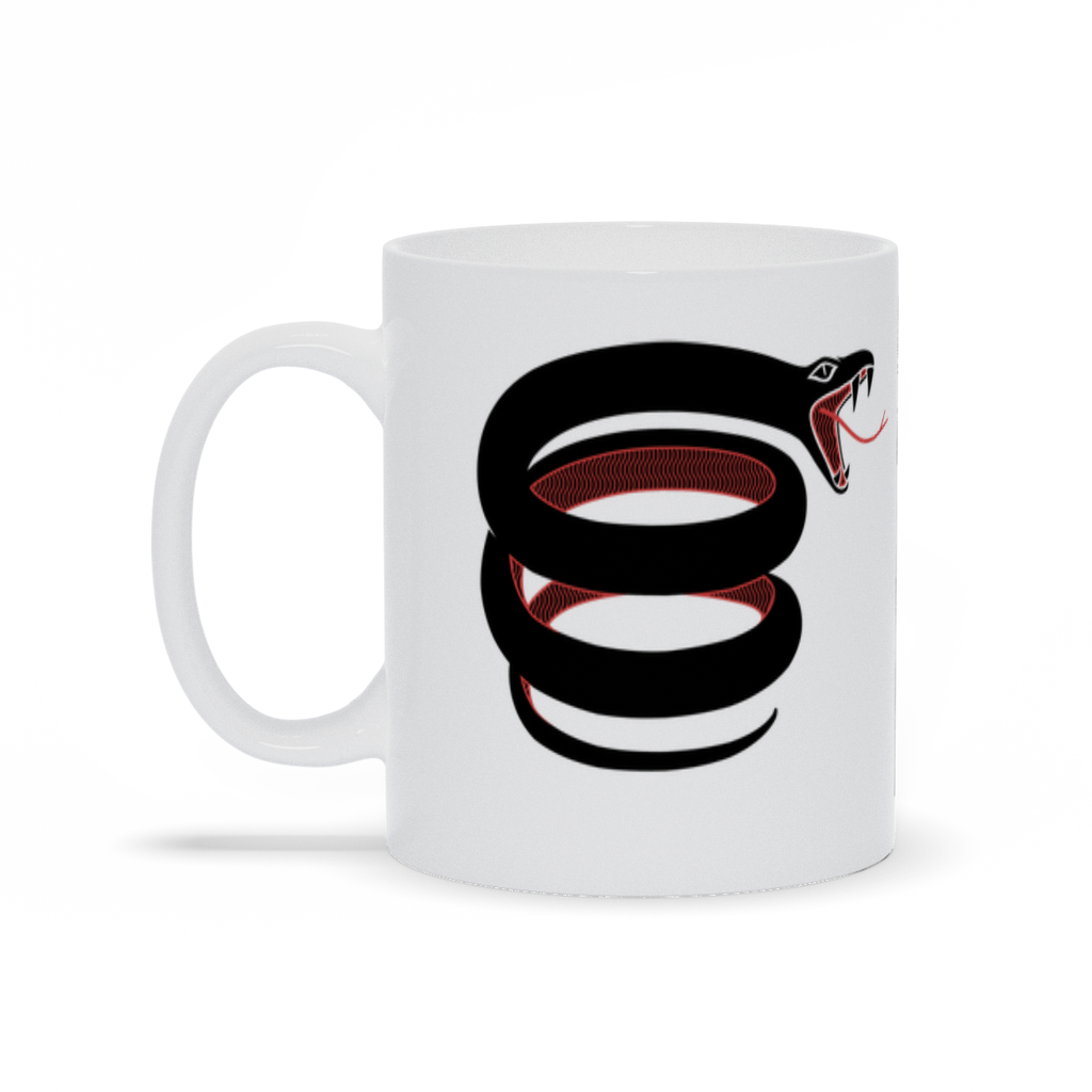 Animal Coffee Mug - Coiled Striking Snake Coffee Mug