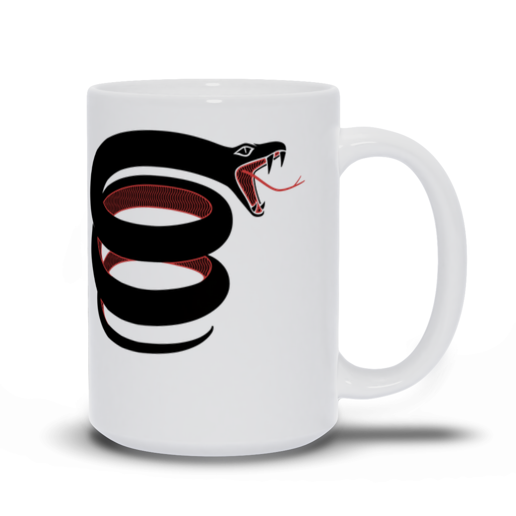 Animal Coffee Mug - Coiled Striking Snake Coffee Mug