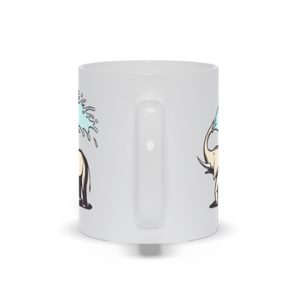 Animal Coffee Mug - Elephant Spraying Water Over Itself Coffee Mug