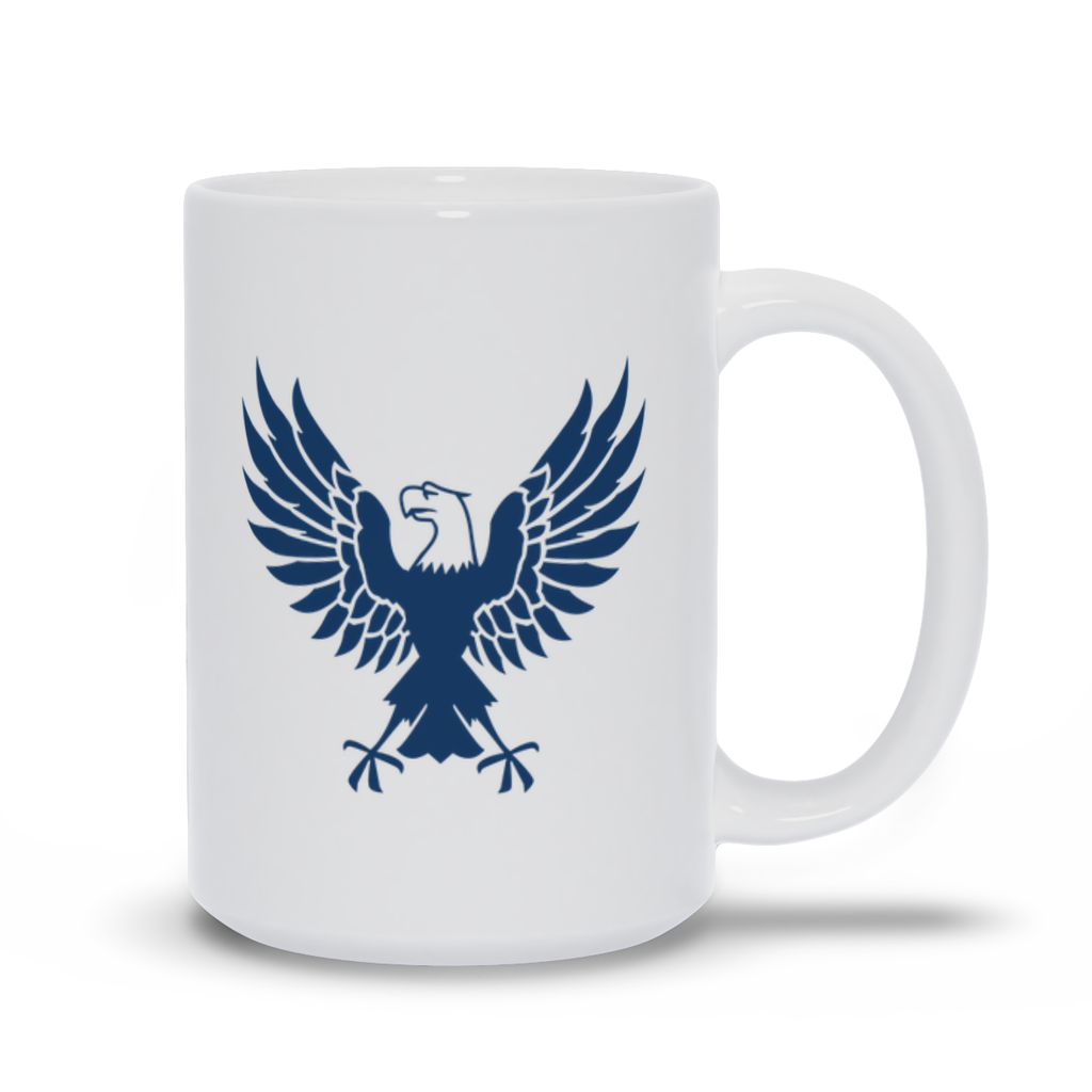 Animal Coffee Mug - Flat Bald Eagle Coffee Mug