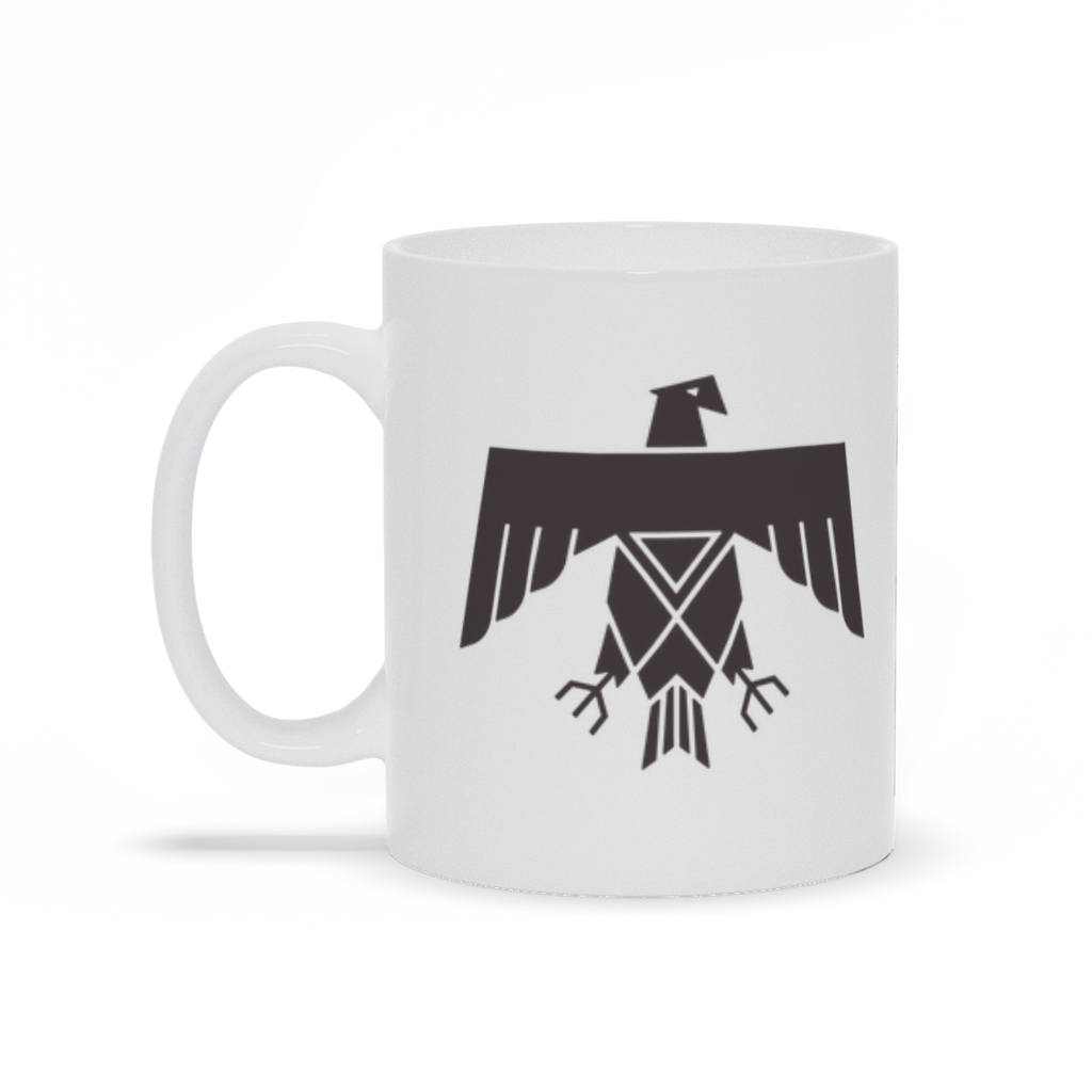 Animal Coffee Mug - Flat Native American Eagle Coffee Mug