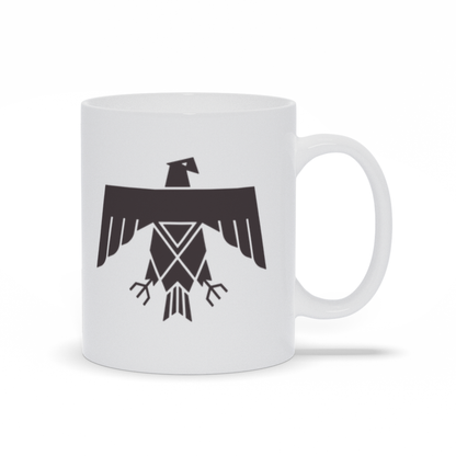 Animal Coffee Mug - Flat Native American Eagle Coffee Mug