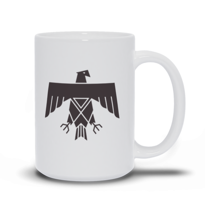 Animal Coffee Mug - Flat Native American Eagle Coffee Mug