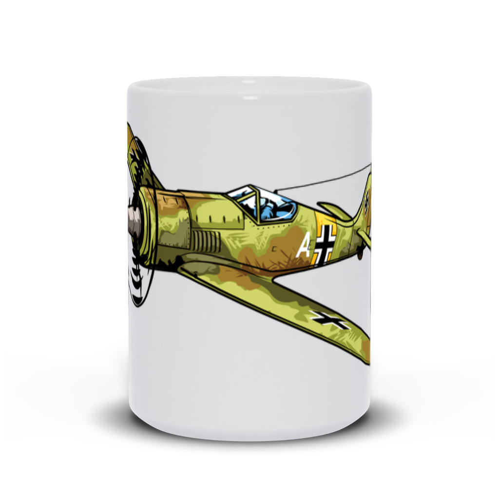 WWII German Focke-Wulf FW-190 Fighter Plane Coffee Mug