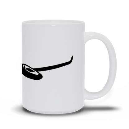 Airplane Coffee Mug - Gilder/Sailplane wrapped around a coffee mug