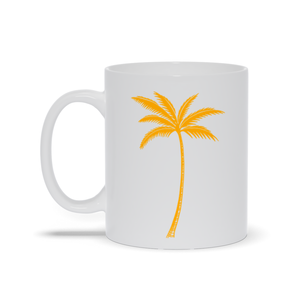 Palm Tree Coffee Mug - Golden Palm Tree Coffee Mug