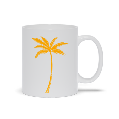 Palm Tree Coffee Mug - Golden Palm Tree Coffee Mug