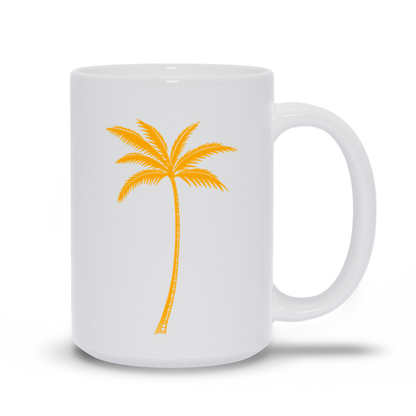 Palm Tree Coffee Mug - Golden Palm Tree Coffee Mug