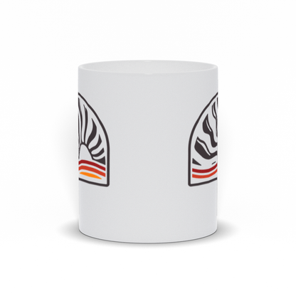 Line Art Coffee Mug - Abstract Line Art Sunset Coffee Mug