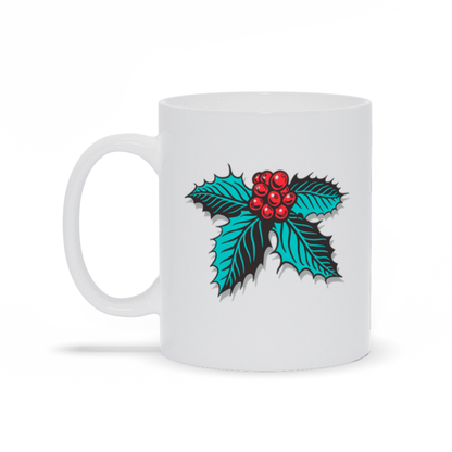 Holiday Coffee Mug - Holiday Holly Coffee Mug