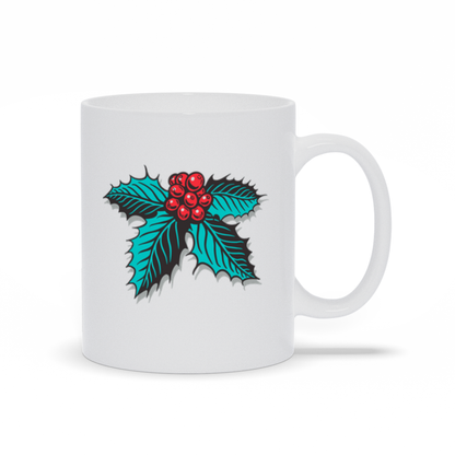 Holiday Coffee Mug - Holiday Holly Coffee Mug