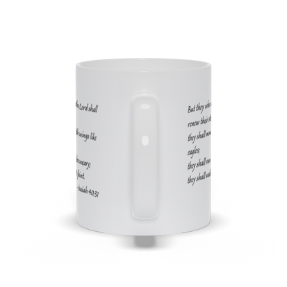 Bible Verse Coffee Mug - Isaiah 40:31 Scripture Verse Coffee Mug